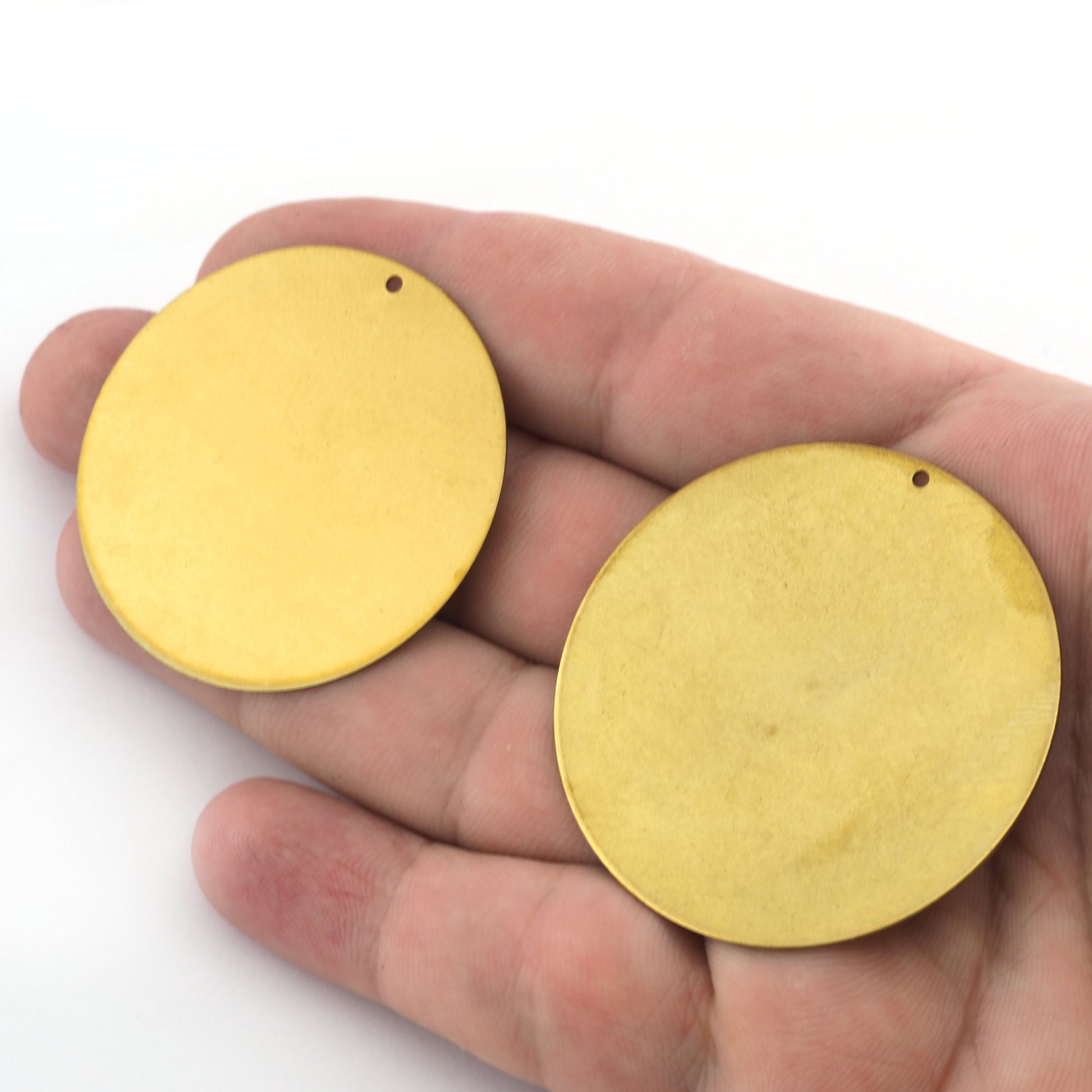 Round Disc Stamping Blanks Thck 0.5, 0.8, 1 1.5mm Dia. 6, 8, 10, 12, 14, 16, 18, 20, 22, 25, 26, 28, 30, 32, 35, 40, 46, 50, 60, 1 hole