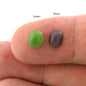 Oval Dome Cabochon 6x8mm Synthetic Cats Eye Glass Multi Color Cabochons CAB152