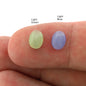 Oval Dome Cabochon 6x8mm Synthetic Cats Eye Glass Multi Color Cabochons CAB152