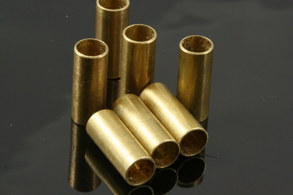 Raw brass tube 6x15 mm (hole 5.2mm ) spacer bead bab5 4020