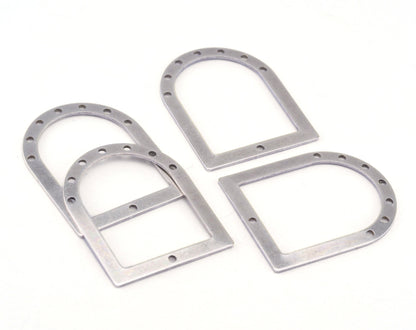 Semi Circle Rectangle (optional) Connector Charms Brass 35x28mm 0.8mm thickness Findings OZ2765-220