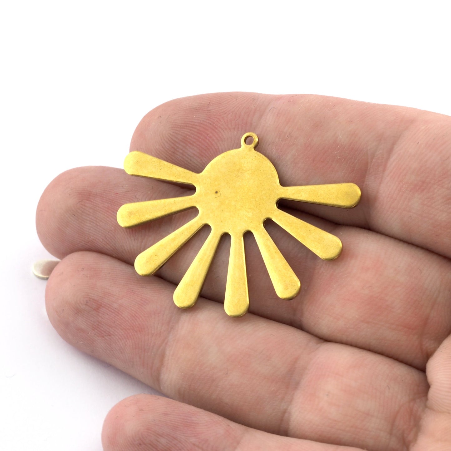 Sun Charms 44x32mm Raw brass, Antique silver, Brushed Brass Charms OZ3482-380