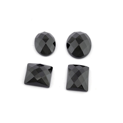 Faceted Oval, Rectangle, Square Onyx Cabochon 8x10 10x14 12x16 13x18 10x14 12x16 12x12 mm CAB153