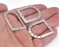 Semi Circle Rectangle (optional) Connector Charms Brass 35x28mm 0.8mm thickness Findings OZ2765-220