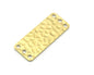 Rectangle shape stamping blank 6 hole 8x30x0.8mm (20 gauge) raw copper brass 3798-136