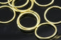 Open jump ring 15 gauge ( 1,5mm ) 50 pcs 22mmUS9 raw brass (varnish) jumpring 2215JV-47 235