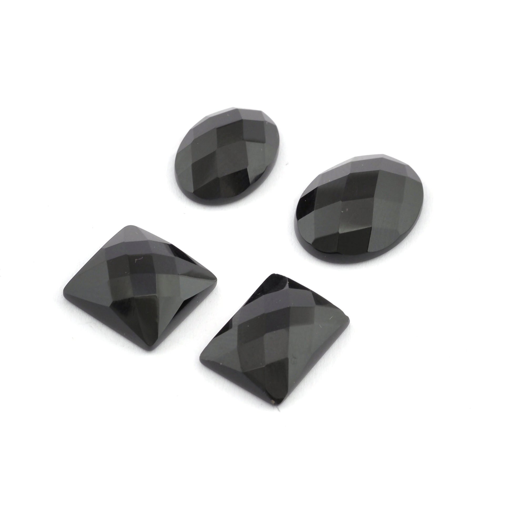 Faceted Oval, Rectangle, Square Onyx Cabochon 8x10 10x14 12x16 13x18 10x14 12x16 12x12 mm CAB153