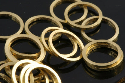 30 pcs Raw Brass Ring 8mm (hole 7mm) 1678 bab7