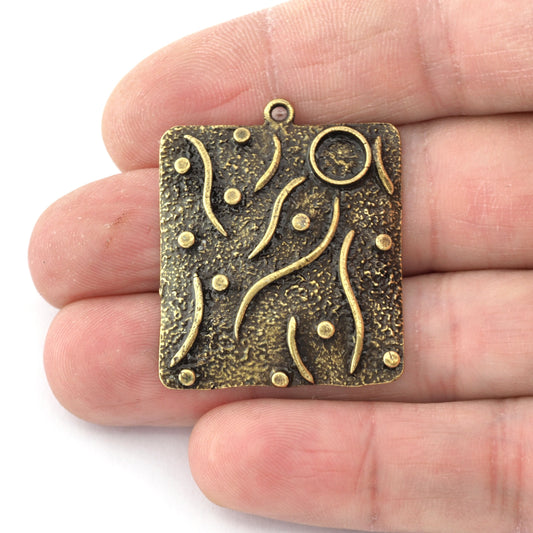 Round Blank Charms, Bezel Setting Blank Resin Pendant Antique bronze brass 6mm Blank 5432