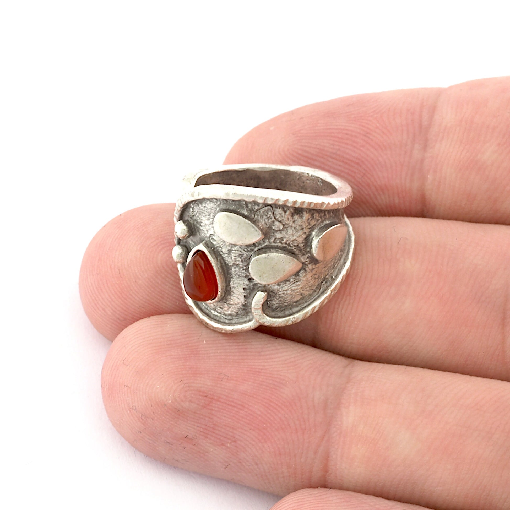 Spoon Ring Adjustable Drop Blank Bezel -Raw brass -Shiny silver -Antique silver -Shiny gold plated (7 US Adjustable ) 4x6mm Blank 5444