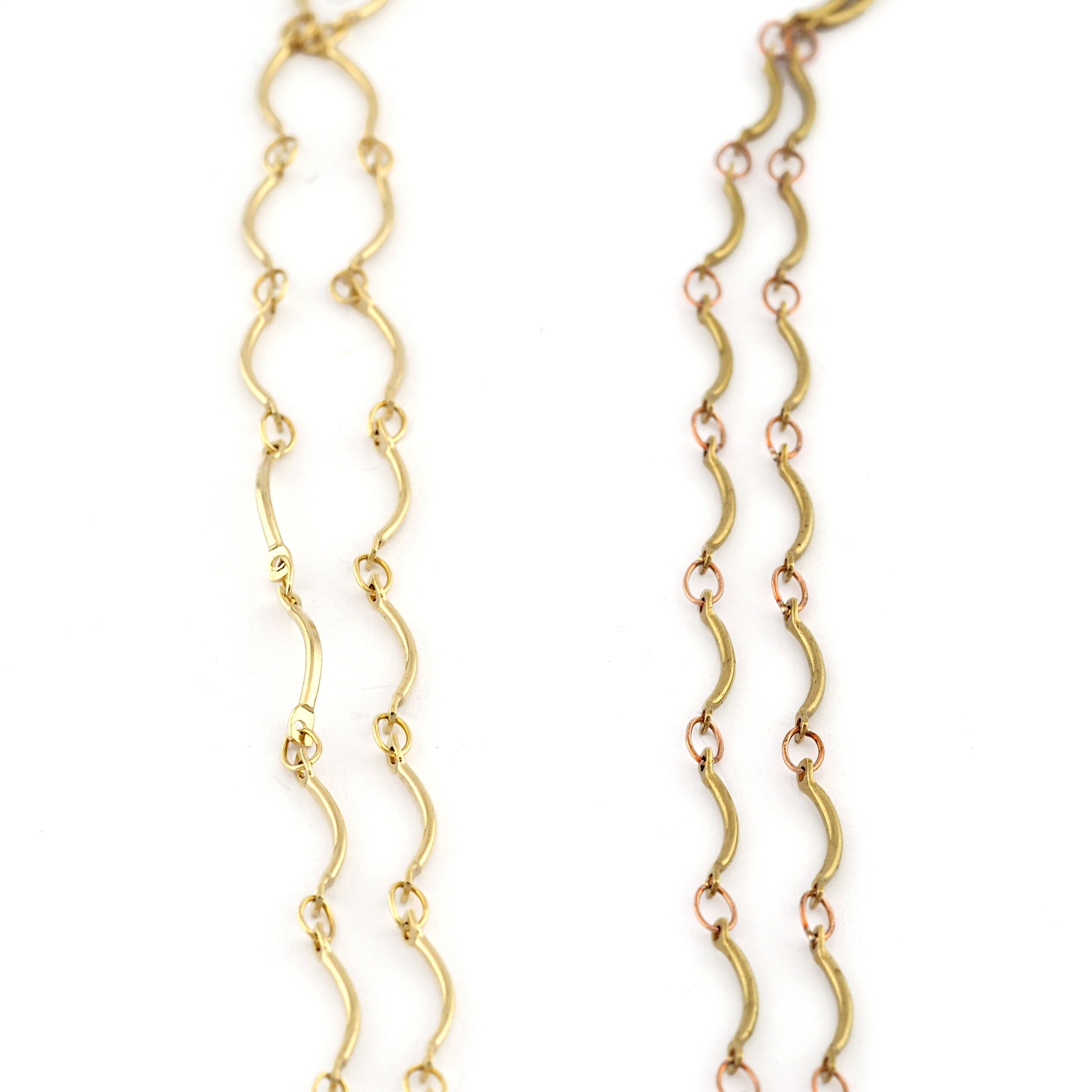 Bar Chain Raw Brass or Shiny Gold Plated Soldered Jewelry Chain 12x1.1mm Z197