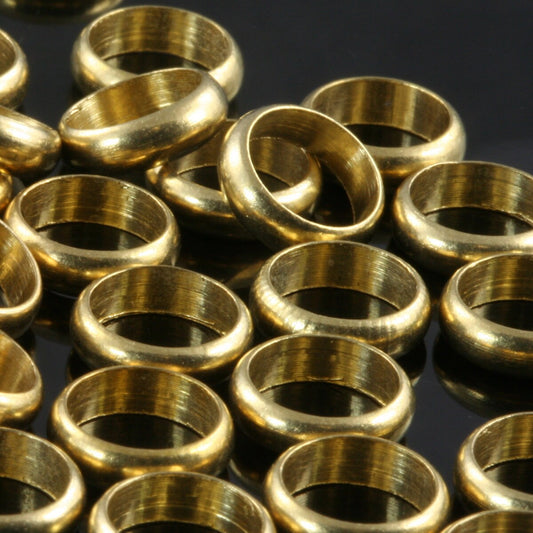 spacer bead 50 Pcs Raw Brass Ring 7x2,5mm (hole 5,5mm 3 gauge) industrial brass Charms,Pendant,Findings bab5Ri72 785