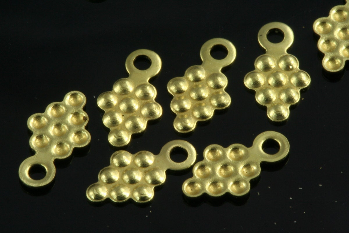 Grape Charms ,Findings 300 Pcs Raw Brass finding 5x8mm Raw Brass 916R-24 tmlp