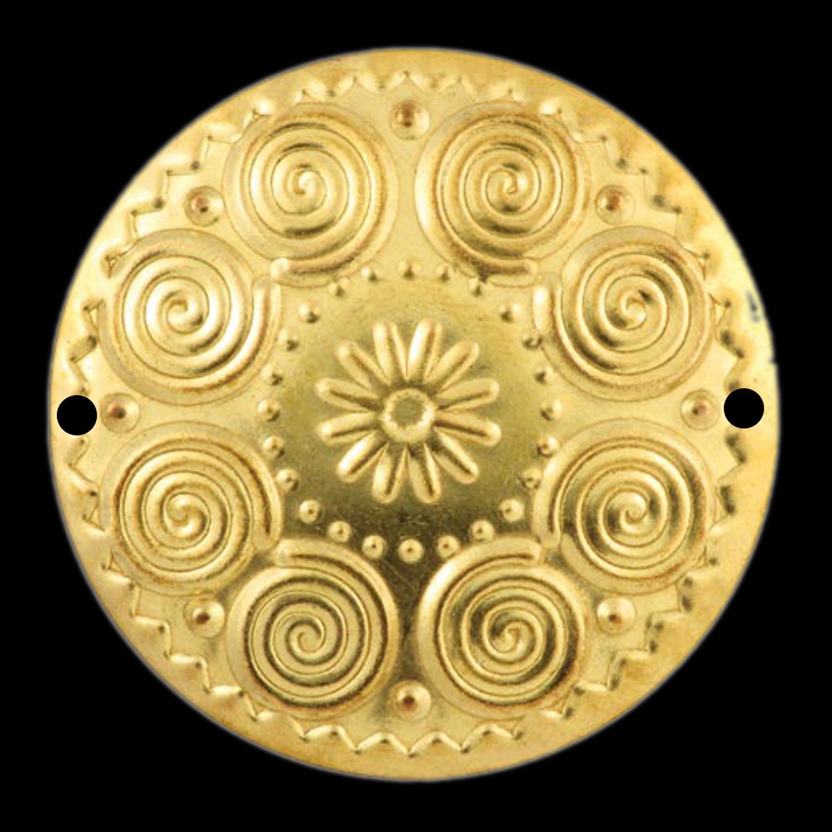 Raw brass 32mm raw brass Circle 2 hole raw brass connector raw brass charms ,findings 445R-41