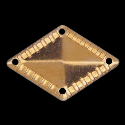 24x16mm raw brass equilateral raw brass quadrangle 4 hole raw brass connector charms ,raw brass findings 589R-62