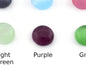 Round Cabochons 4mm Synthetic Cats Eye Glass Multi Color Cab166