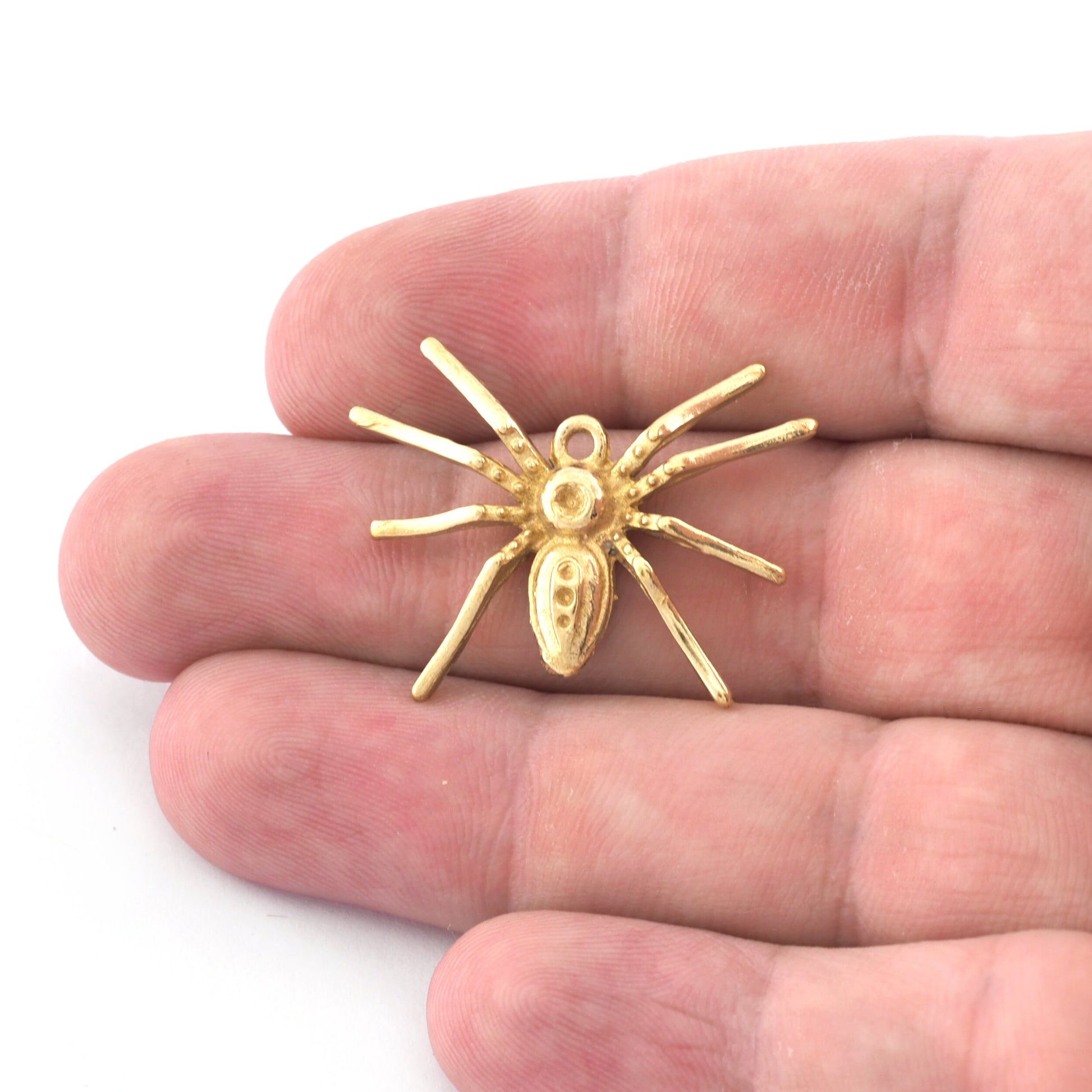 Spider Charms, Raw brass, Antique silver Bronze, Shiny Gold Silver Black Bezel Blank setting 32x25mm (2mm blank) 5230