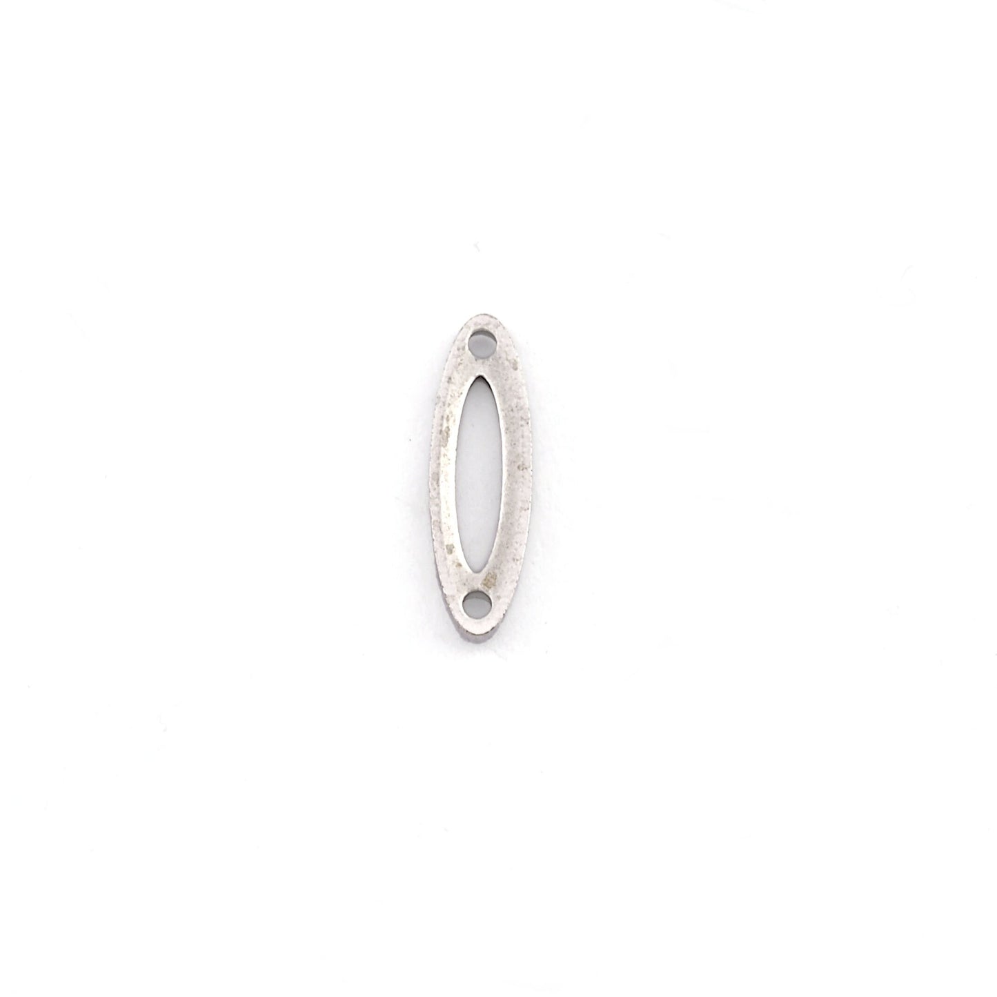 Marquise connector tag stamping charms findings Brass Antique Silver Plated 4x14mm (0.8mm thickness) 4516