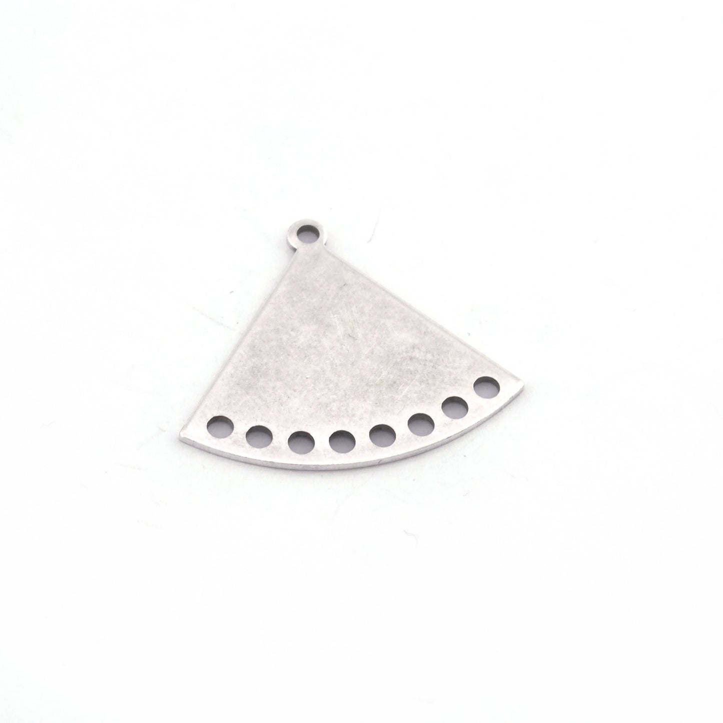 Triangle Earring Charms Connector Multi hole 26.5x23mm Brass Antique silver plated findings S183-200