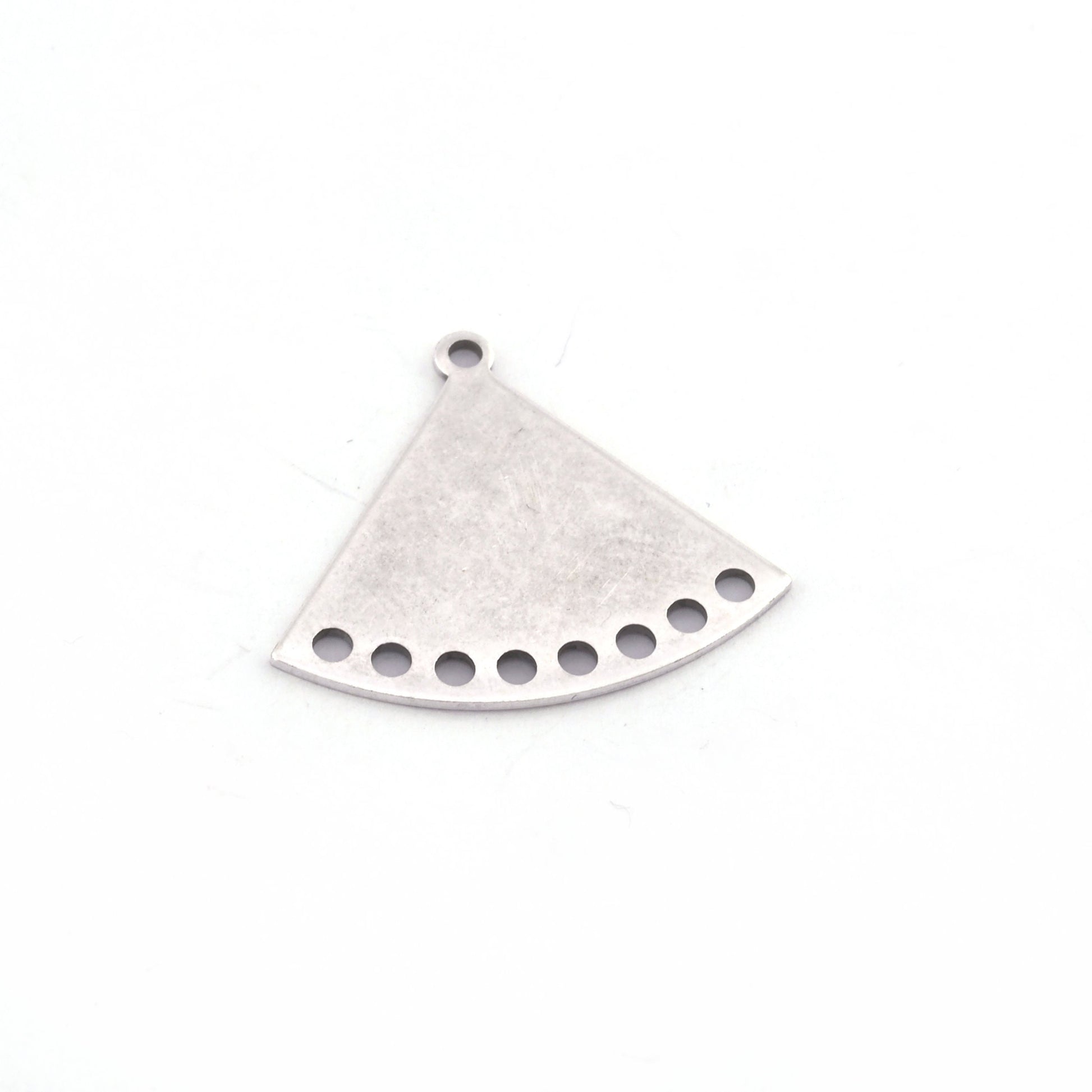 Triangle Earring Charms Connector Multi hole 26.5x23mm Brass Antique silver plated findings S183-200