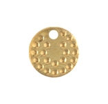 400 pcs 6,5mm raw brass circle tag charms ,raw brass findings 85R-44 tmlp