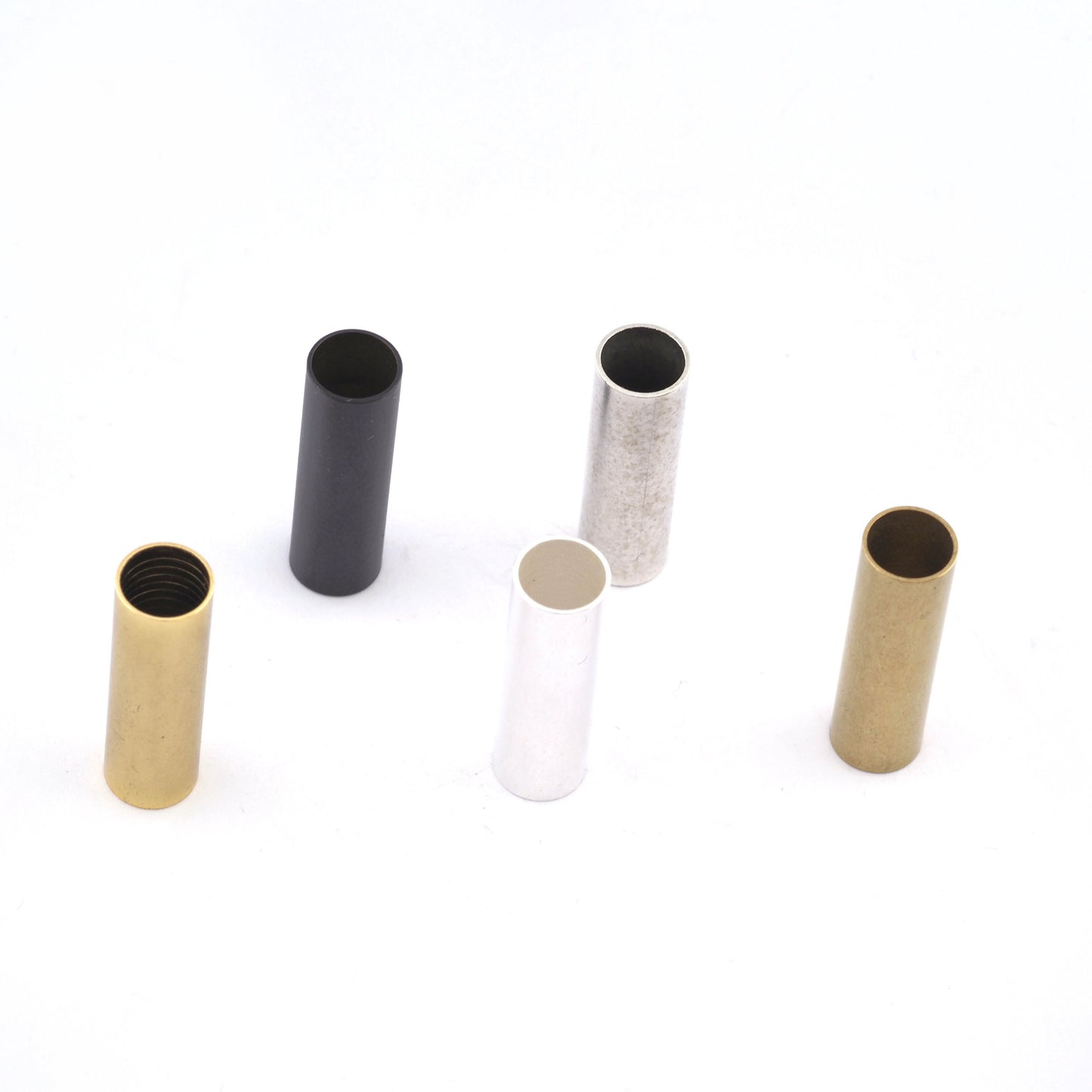 Jewelry Making Tubes Findigs Raw Brass, Antique Silver, Shiny silver, Black Gold Tone Tube 9x30mm (hole 7,9mm) 1632