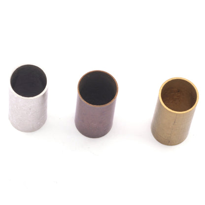 Cylinder round tubes Raw brass, Antique Silver, Antique Copper 15x30mm (hole 14mm) 1899