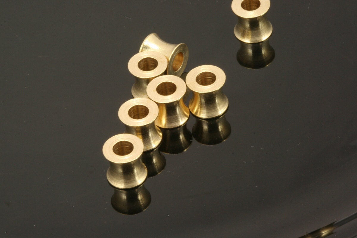 Raw brass cylinder spacer bead 8x7.5mm (hole 4mm) findings bab4 1758