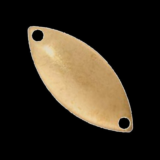 Raw brass curved marquise 2 hole 7x16mm Charms ,Findings 352R-0.28