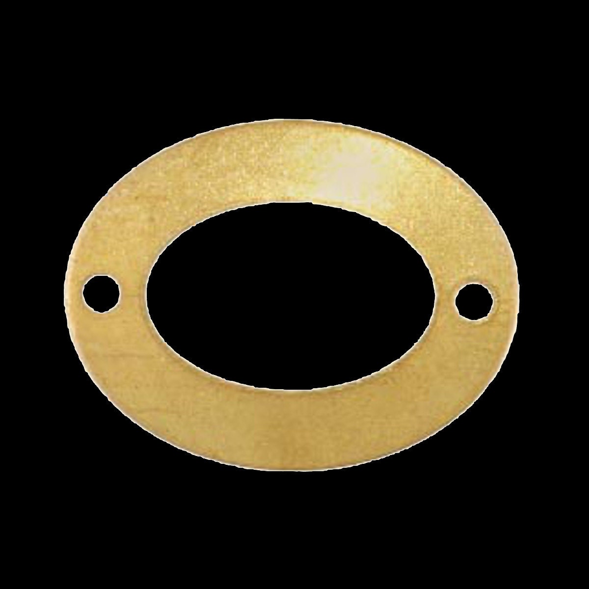 14x18mm raw brass oval 2 hole connector charms ,raw brass findings 224R- 0.45