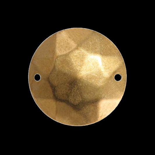 16mm raw brass cambered circle tag 2 hole raw brass connector raw brass charms ,raw brass findings 517R- 0.8
