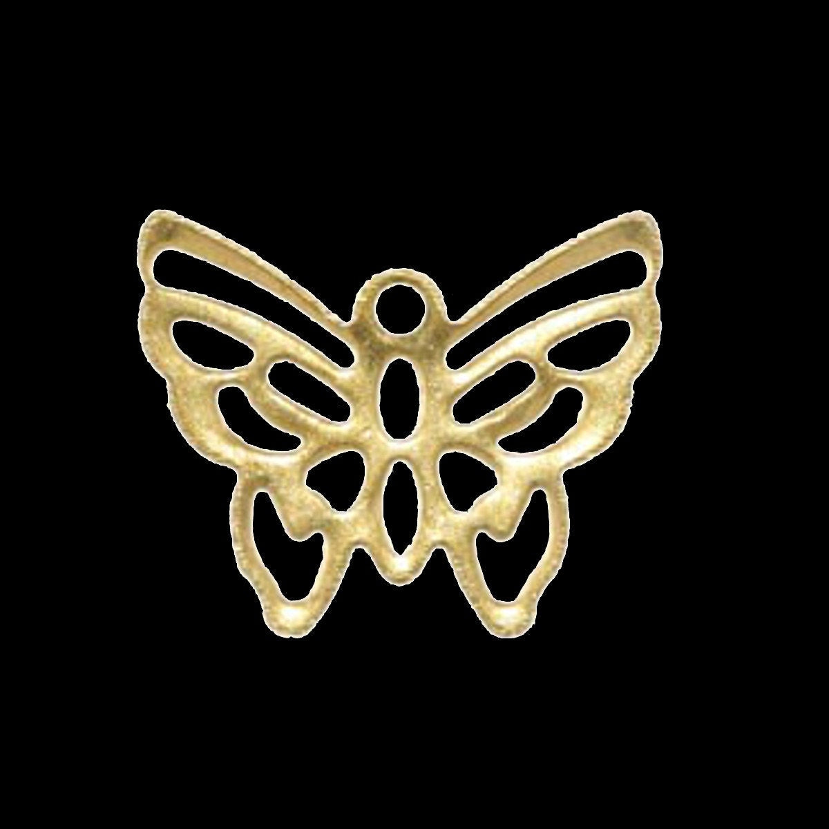 12x15mm For Ring Gold Plated brass butterfly charms ,findings 4754