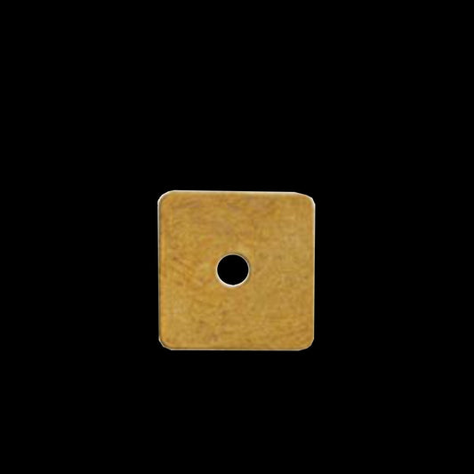 7mm raw brass square tag raw brass charms ,raw brass findings 552R- 0.18