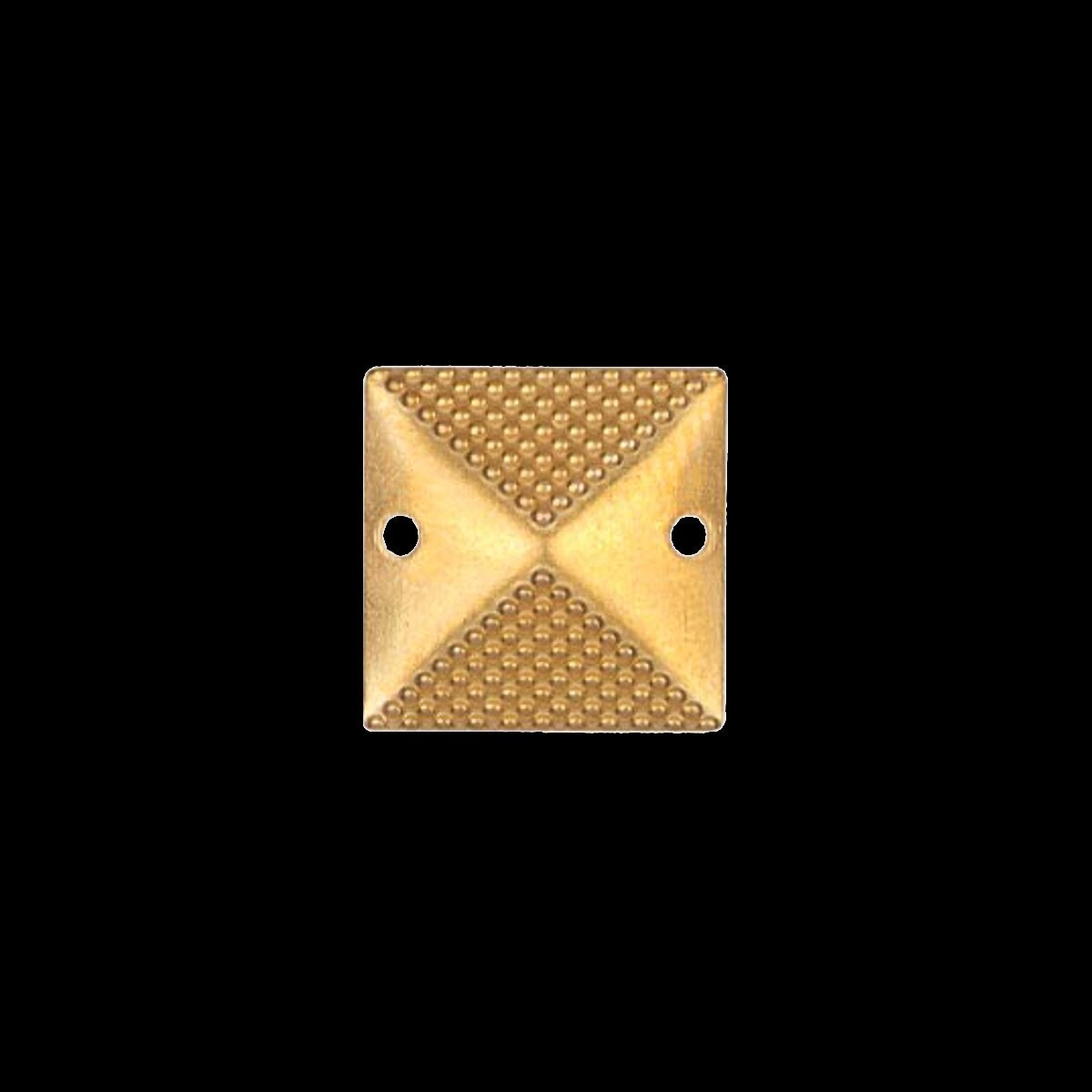 120 pcs 13mm raw brass square tag two 2 hole connector charms ,raw brass findings 572R-38