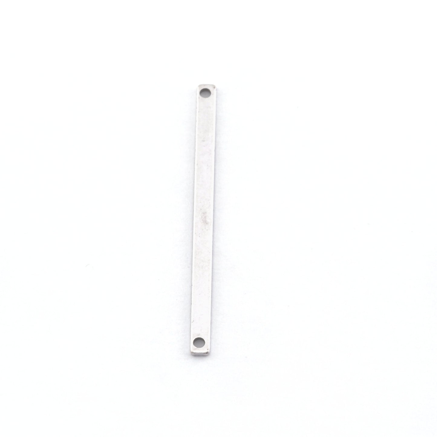 Antique Silver Brass Long Bars Connector 2.5mm 40mm (1.2mm 17 gauge hole) charms ,findings 1947 tmlp