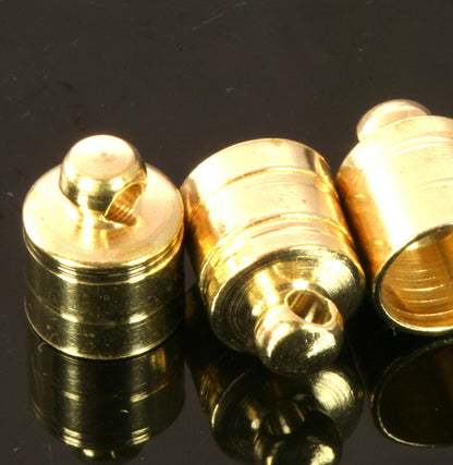 raw brass cord tip ends, ribbon end 9x12,6mm 8mm inner with loop , ENC8 1728