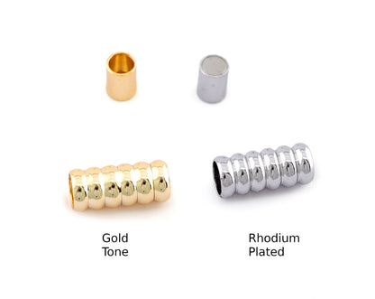 Magnetic Clasp, Leather cord ends, Bracelet Necklace Clips, Gold Tone OR Rhodium plated brass (Hole 5MM) MCL5 5537