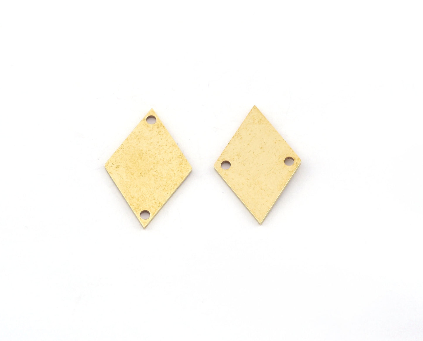 Rhombus Shape Charms, Connector, Earring Charms, Raw brass 25x16mm thickness 0.8mm 5530