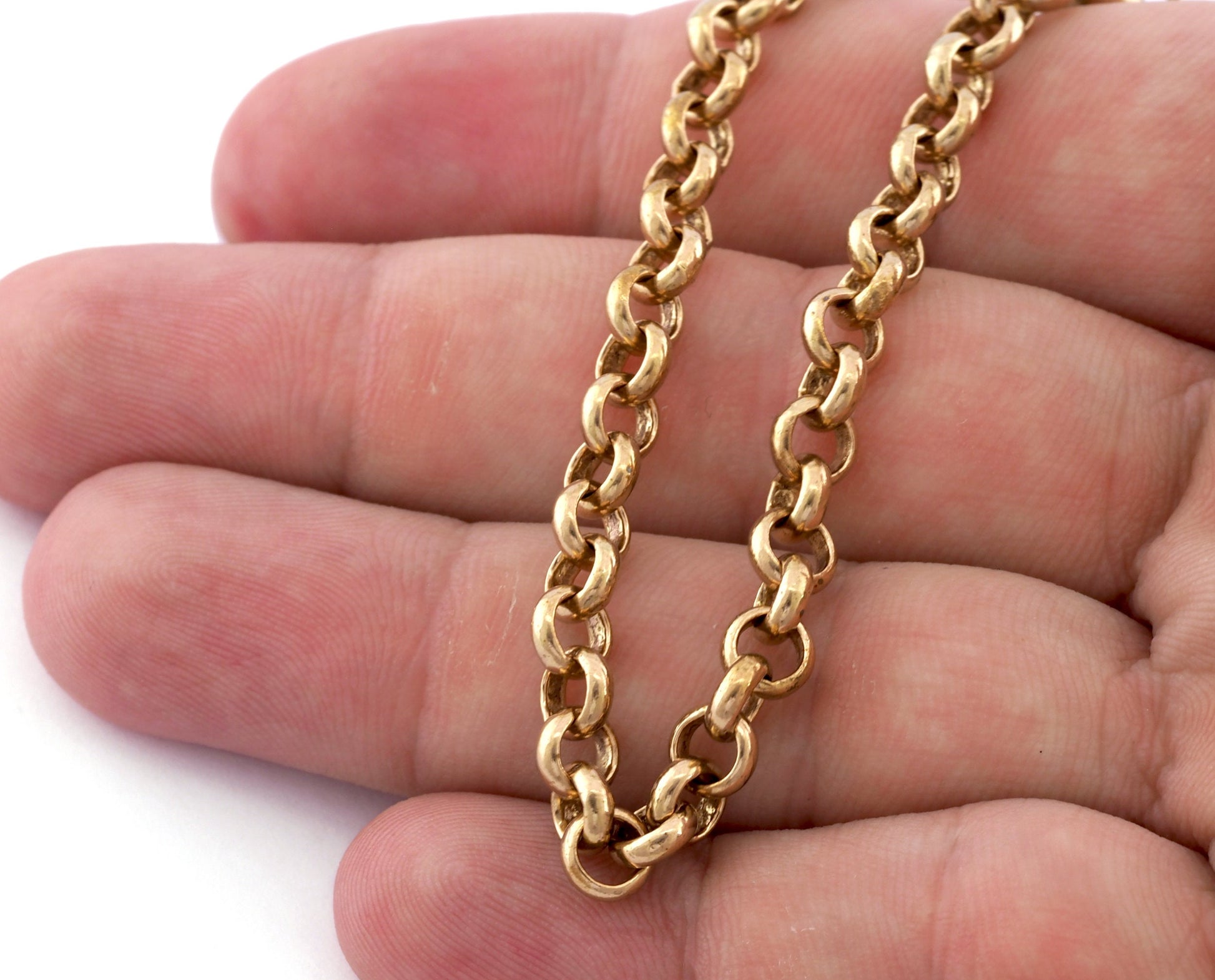 Rolo Round chain, Jewelry making chain, Vintage Color Chain Brass Width: 6mm Z189