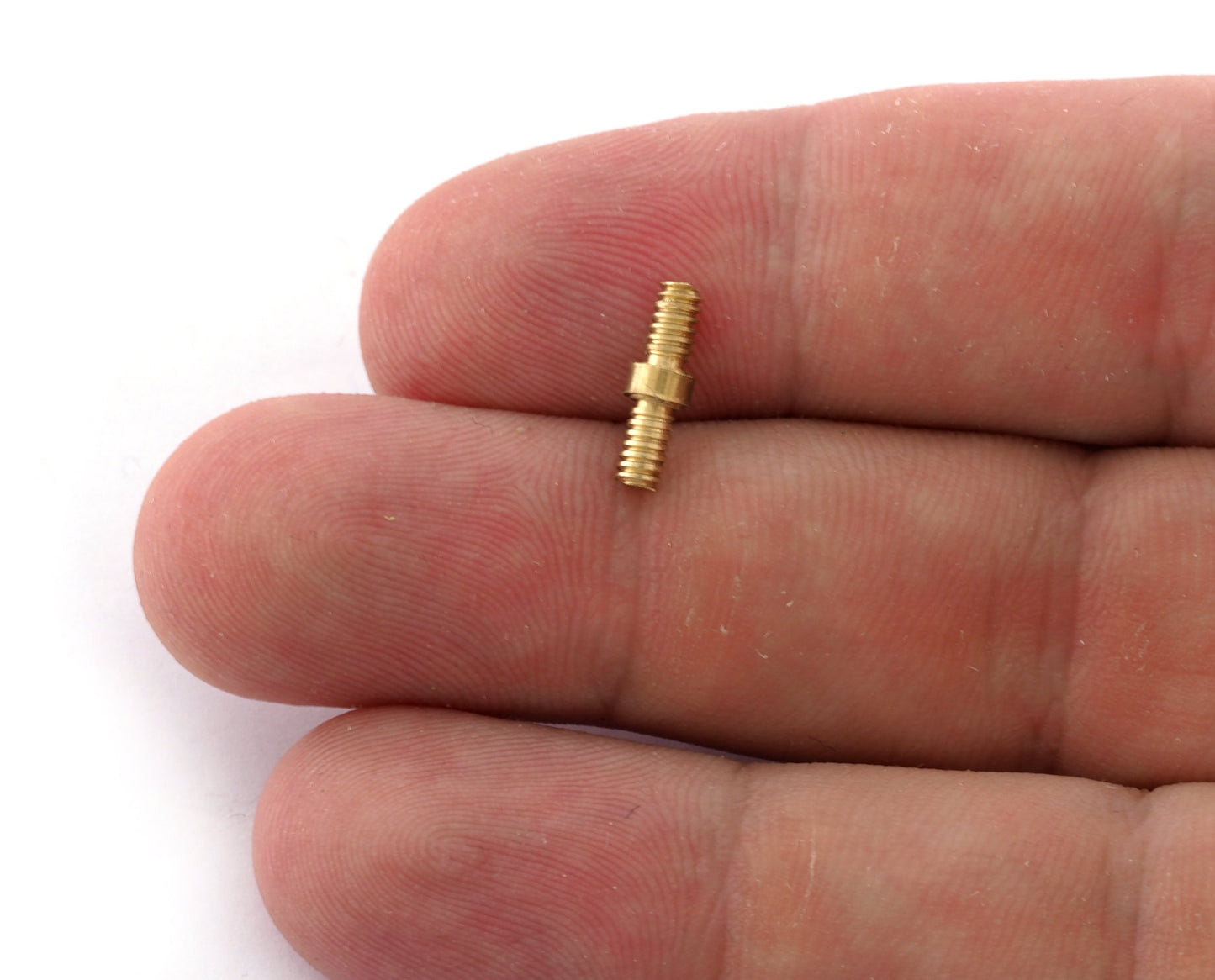Screw 1/8 connector parts, Jewelry making parts both side 1/8 thread 5538 -02