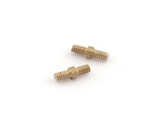 Screw 1/8 connector parts, Jewelry making parts both side 1/8 thread 5538 -02
