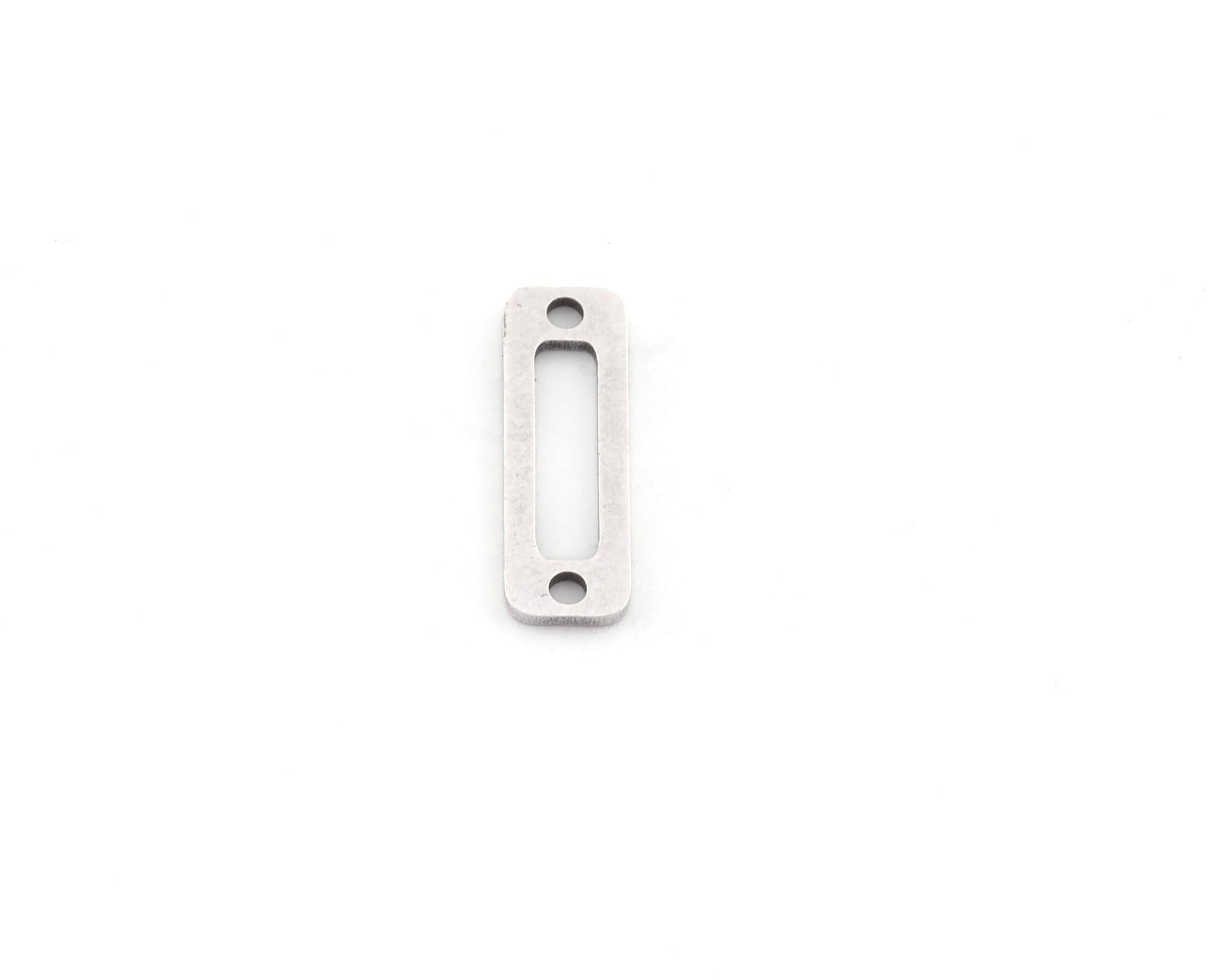 Rectangle Charms, Connector, Frame Charms, Earring Charms, Antique Silver Plated brass 19x6mm thickness 0.8mm 5551 -02 as