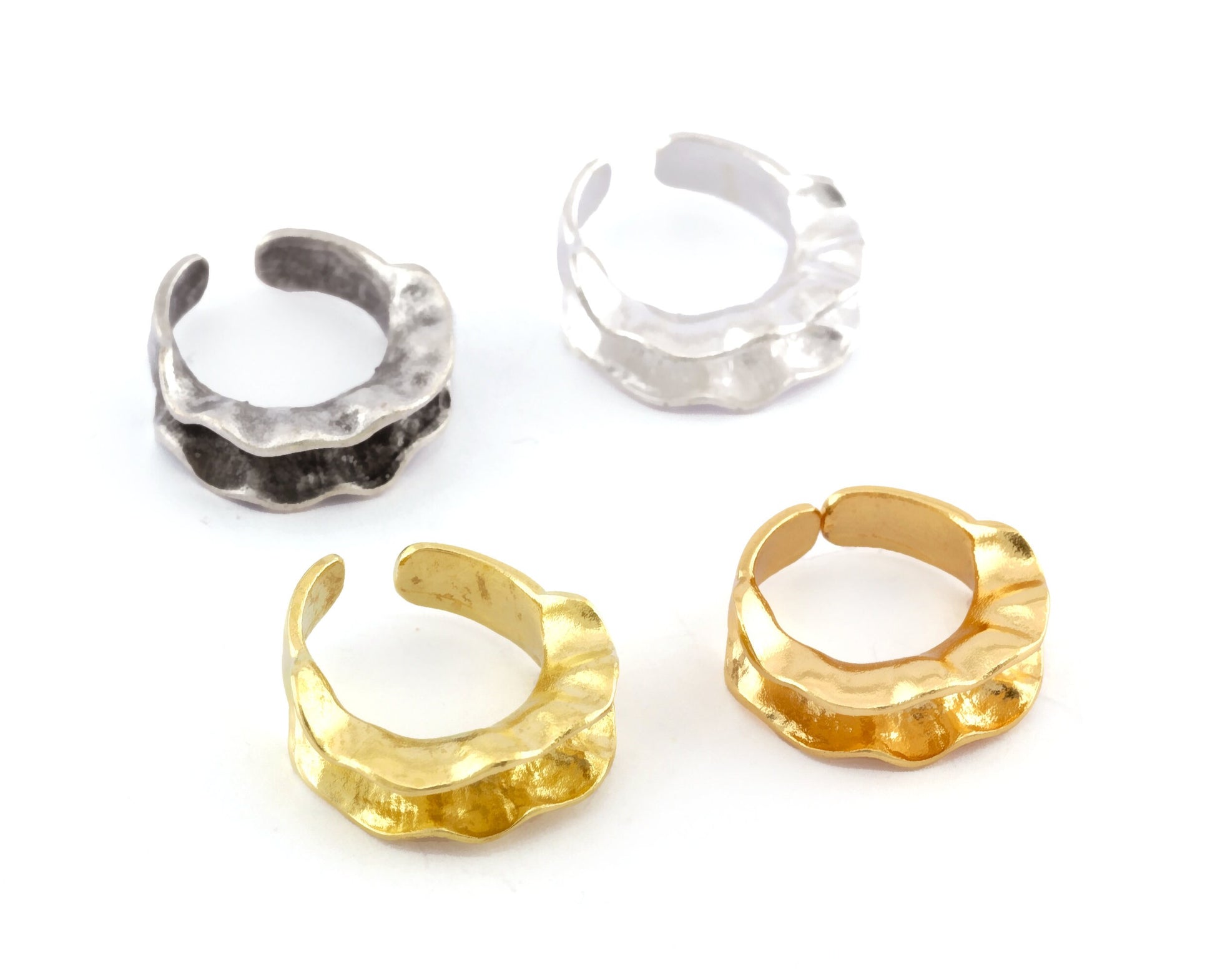 Peas pod ring,Resin Bezel Blank Adjustable Ring Raw Brass, Antique or Shiny silver and Shiny gold plated brass (7-8US inner size) OZ4240