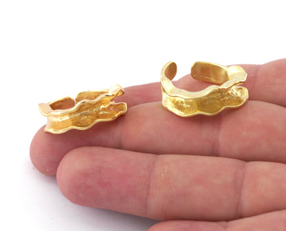 Peas pod ring,Resin Bezel Blank Adjustable Ring Raw Brass, Antique or Shiny silver and Shiny gold plated brass (7-8US inner size) OZ4240