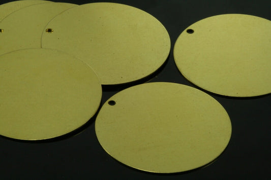 raw brass circle tag, raw brass 32mm raw brass pendant ,raw brass findings 4R-34 171