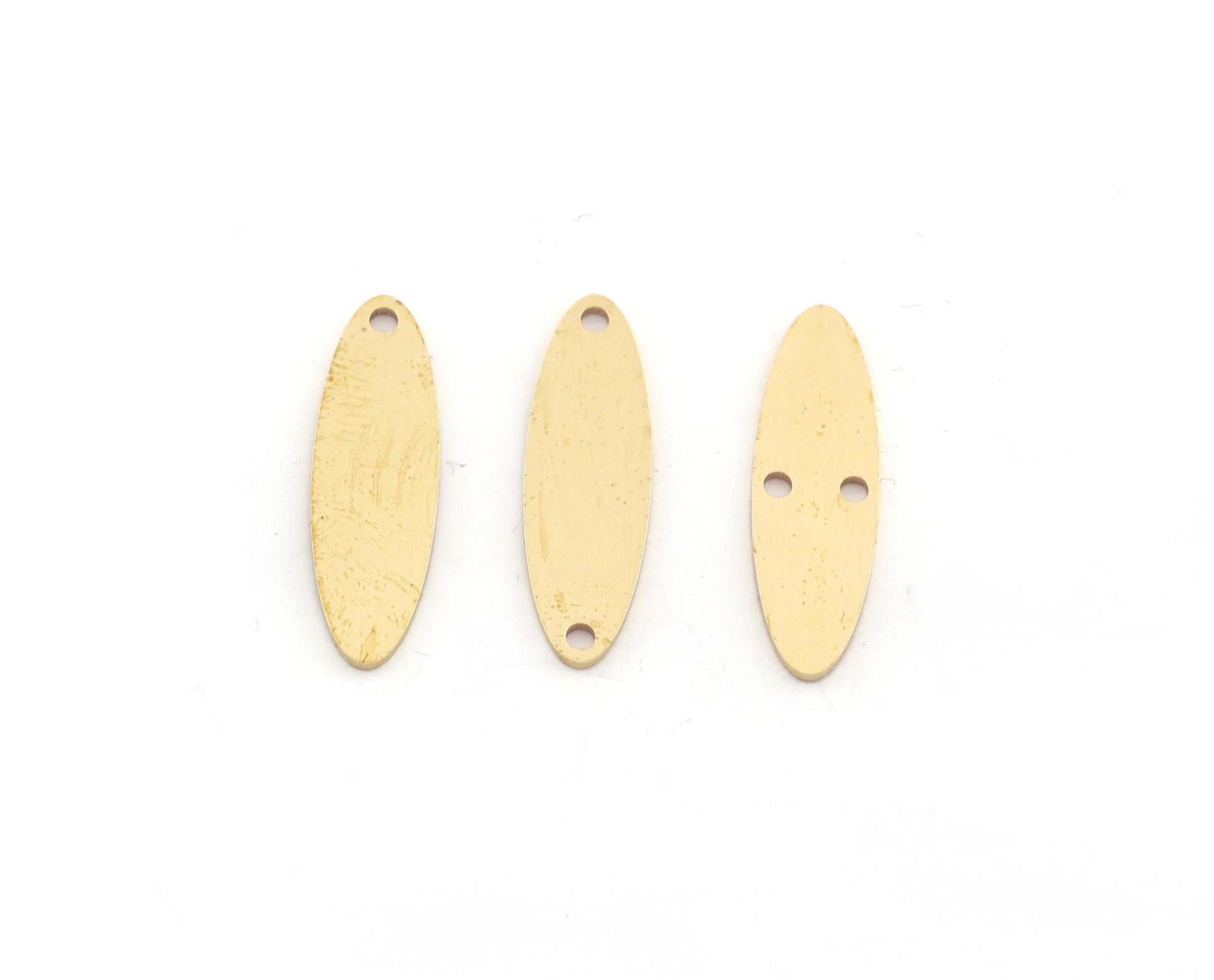 Oval Shape Charms, Connector, Earring Charms, Raw brass 27x8 mm thickness 0.8mm 4990 R