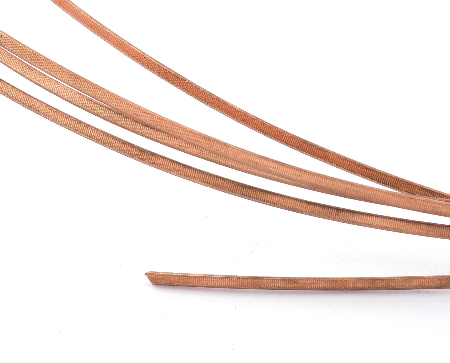Ribbed Textured Strip Raw Copper Wire Strip sheet, Home Decoration, Jewelry Findings 3.5x2mm RF7-12