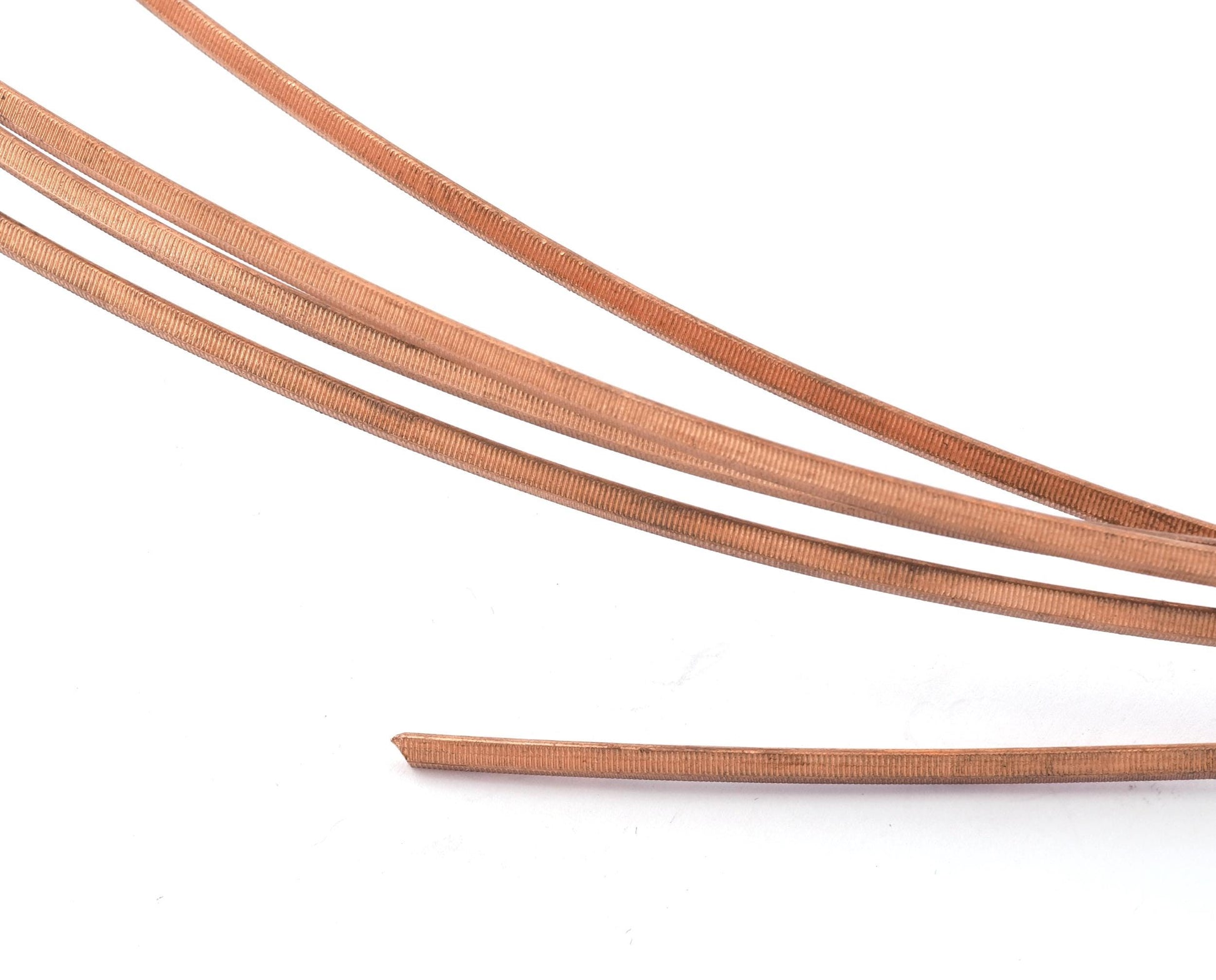Ribbed Textured Strip Raw Copper Wire Strip sheet, Home Decoration, Jewelry Findings 3.5x2mm RF7-12
