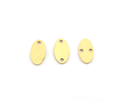 Oval Shape Charms, Connector, Earring Charms, Raw brass 15x8 mm thickness 0.8mm 4992 R