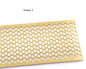 Brass Textured Sheet Plate for Home Decoration or Wall decoration Jewelry Making 300x150mm (0,8 Thickness) UK54